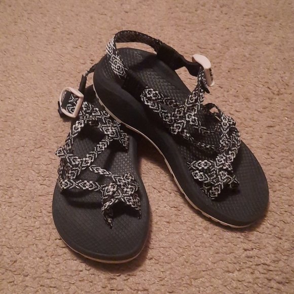 CHACO ZX2 Boost Black Classic Double Strap Sandal Women's Size 6 - Picture 1 of 9
